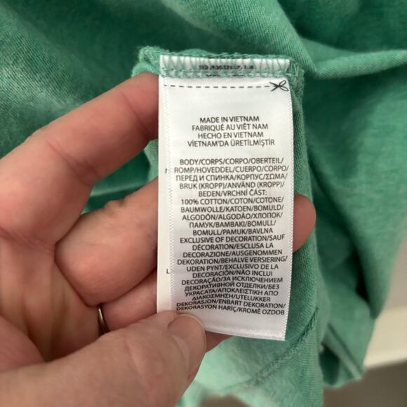 Polo Ralph Lauren Classic Fit Crewneck T-Shirt Cotton in Green, Large - Picture 4 of 5